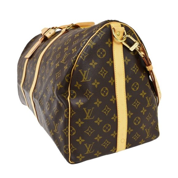 LOUIS VUITTON Keepall Bandouliere 55 2Way Hand Bag Monogram BN - Picture 2 of 16